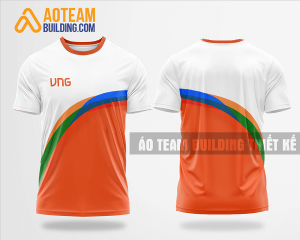 Mẫu áo đồng phục team building công ty VNG màu cam thiết kế TBA6