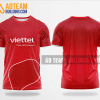 Mẫu áo đồng phục team building công ty Viettel màu đỏ thiết kế TBA7