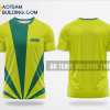 Mẫu áo đồng phục team building Bảo Hiểm Groupama màu nõn chuối thiết kế TBA84
