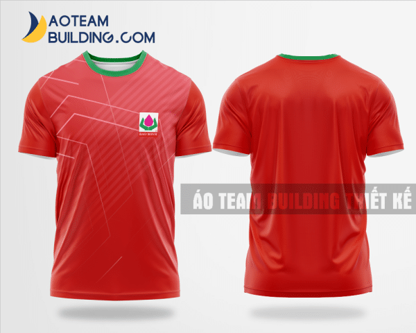Mẫu áo đồng phục team building Bảo hiểm Bảo Minh màu đỏ thiết kế TBA78