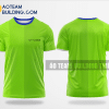 Mẫu áo đồng phục team building Bảo hiểm Chubb Life màu xanh nõn chuối thiết kế TBA69