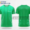 Mẫu áo đồng phục team building Bảo hiểm Manulife màu xanh lá thiết kế TBA55