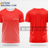 Mẫu áo đồng phục team building Bảo hiểm Prudential màu đỏ thiết kế TBA63
