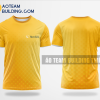 Mẫu áo đồng phục team building Bảo hiểm Sun Life màu vàng thiết kế TBA59