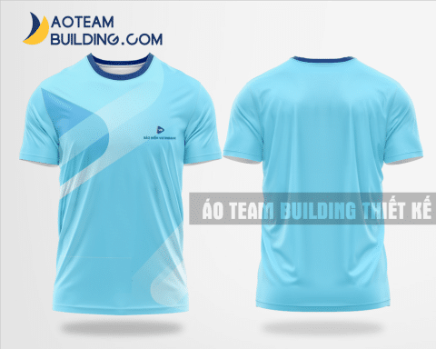 Mẫu áo đồng phục team building Bảo hiểm VietinBank màu xanh da trời thiết kế TBA72