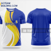 Mẫu áo đồng phục team building Chứng khoán Bảo Minh - BMSC màu xanh dương thiết kế TBA13