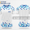 Mẫu áo đồng phục team building Chứng khoán HSC màu xanh dương thiết kế TBA24