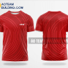 Mẫu áo đồng phục team building Chứng khoán VPS màu đỏ thiết kế TBA26