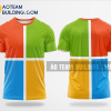 Mẫu áo đồng phục team building Microsoft Việt Nam màu da cam tự thiết kế TBA17