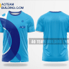 Mẫu áo đồng phục team building Ngân Hàng ACB màu xanh da trời thiết kế TBA32