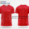 Mẫu áo đồng phục team building Ngân Hàng SeAbank màu đỏ thiết kế TBA37
