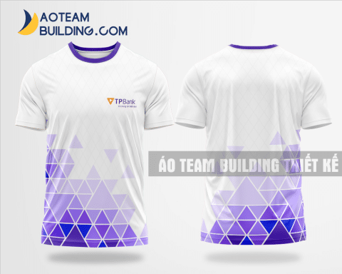 Mẫu áo đồng phục team building Ngân Hàng TPBank màu tím thiết kế TBA34