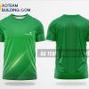 Mẫu áo đồng phục team building Ngân Hàng Vietcombank màu xanh lá thiết kế TBA30
